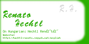 renato hechtl business card